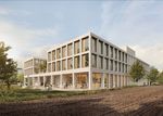 Picture shows the visualisation of the shell of the new PVS headquarters in Mülheim an der Ruhr