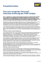 190925 Presseinformation Eröffnung PORR Campus DE final NEU Webseite