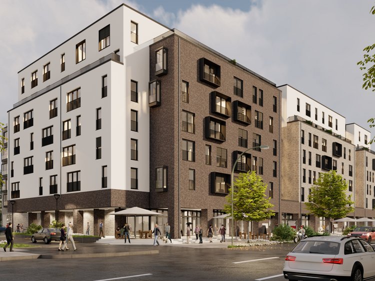 Quartier Garstedt, Norderstedt Visualisierung des GebÀudes.