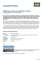 20180515 PORR baut weitere Gas Pipeline in Polen