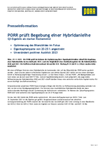 231129 PORR press release PruefungHybrid FINAL 