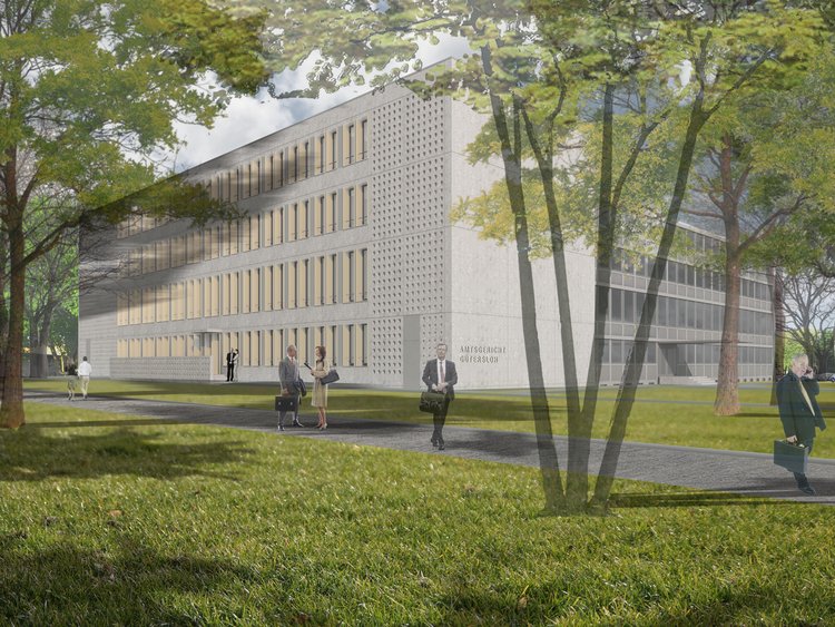 Amtsgericht, GĂŒtersloh Visualisierung des Amtsgericht in GĂŒtersloh.