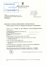 Nachweis zur Steuerschuldnerschaft Waggershauser Strassenbau