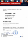 PORR GmbH & Co. KGaA . Arbeitsschutz - Anerkennung