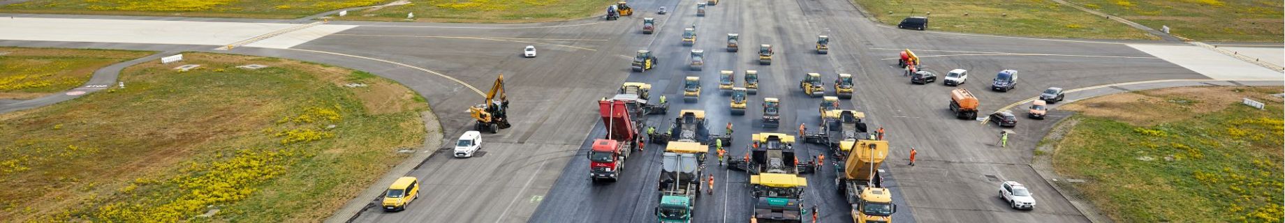 Header image of the traffic route construction
